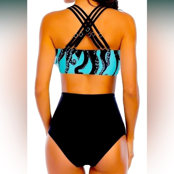 High waisted bikini / tankini set - Picture 2 of 3